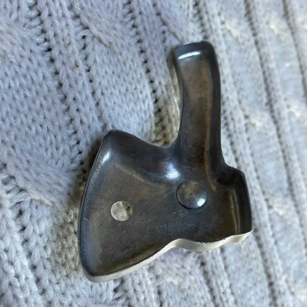 VTG Tomahawk Axe cookie cutter wooden red knob aluminum